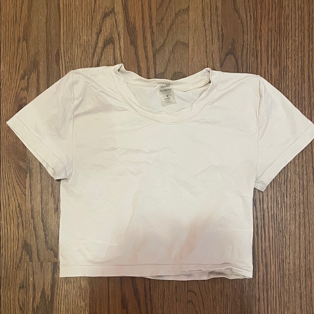 Sunday best beige SinchSeamless crop top size M «light birch » color